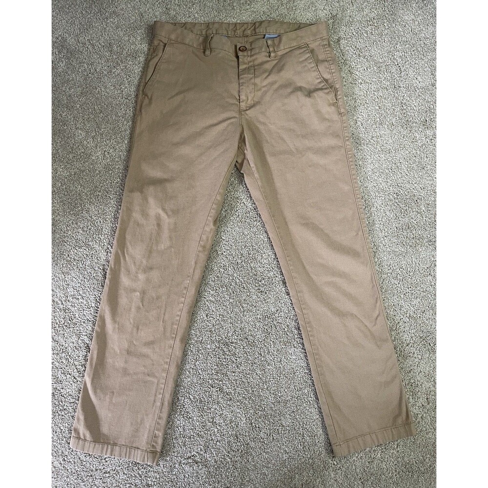 Allen Solly Khaki Pants Men's Size 34”x29” Work Essentials 2-ply Premium Cotton